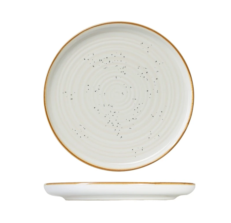 Cosy & Trendy Baltic Dessert Plates Vanilla Grîd 20 cm Set of 6