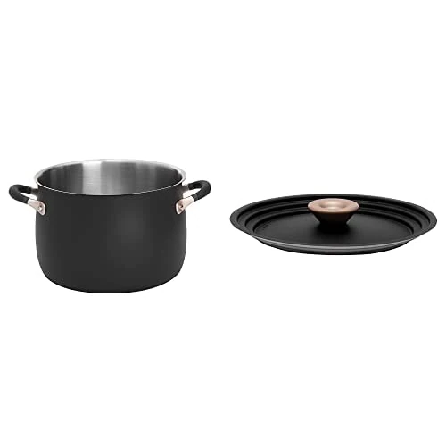 Bundle of Meyer Accent Series Stainless Steel Stockpot + Accent Series Universal Lid