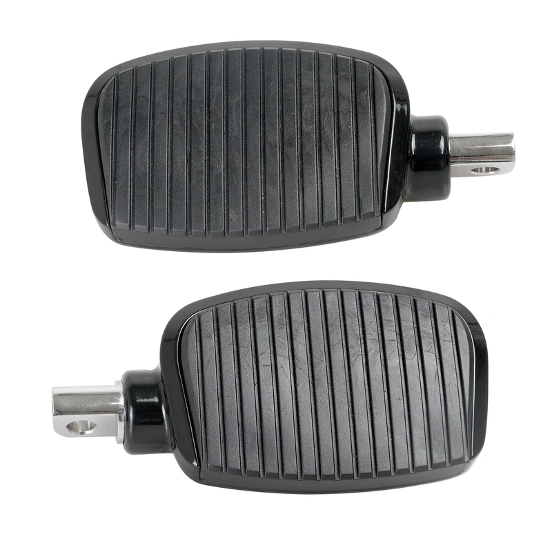 SWESGI Motorcycle Passenger Mini Board Floorboards Footpegs Pedals Footrests Highway Pegs with Anti-Slip Rubber Universal for Harley Davidson Dyna Touring Honda Suzuki Yamaha Triumph (Black)