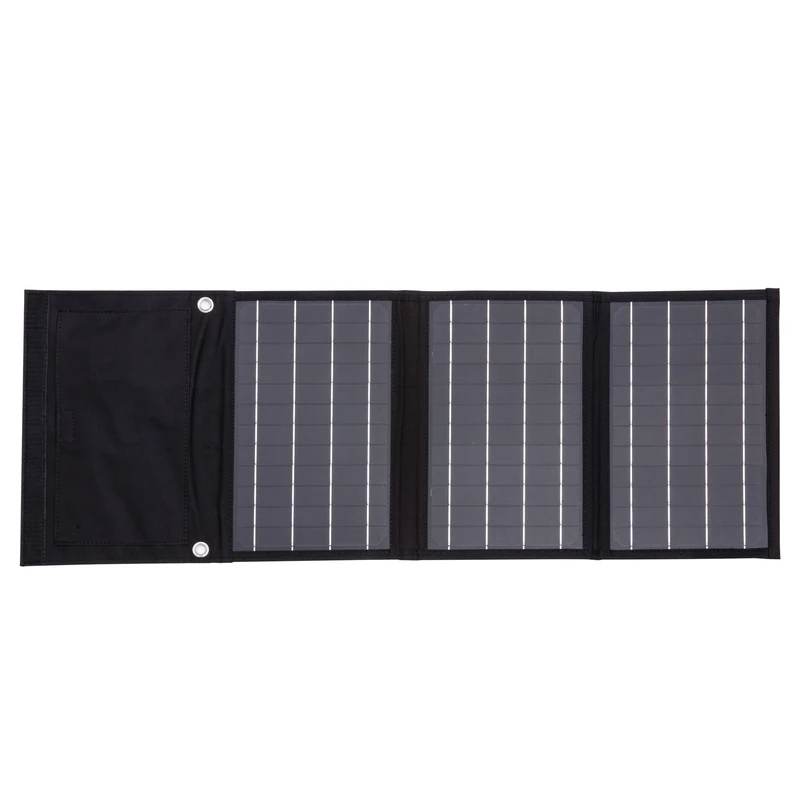 Technaxx 21W Solar Charger with USB for Phone, Powerbank, Tablet, etc. - Perfect for Traveling, Camping and Outdoor - Solar Panel Charging Case TX-207