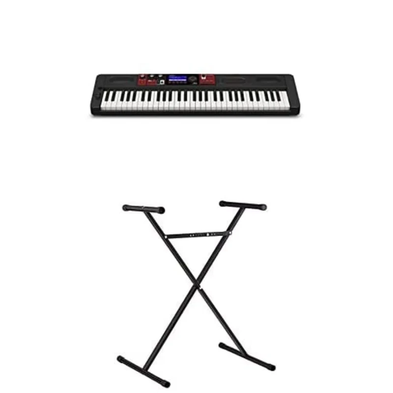 Bundle of Casio CT-S1000V Touch Response keyboard with Multi-track Recording CT-S1000VC5 + Casio ARST Keyboard Stand - Black