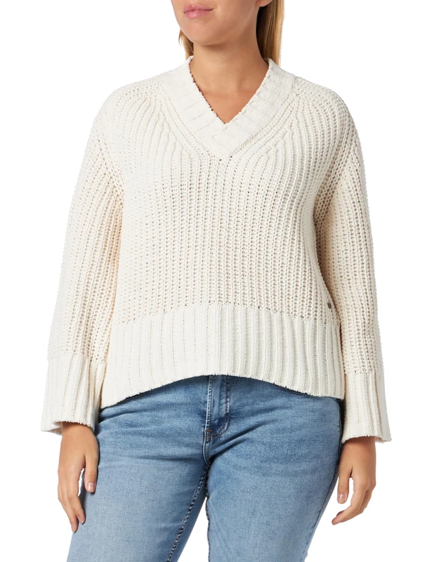 REPLAY Women's DK3555.000.G22926 Shrug Sweater, Butter White 412, M