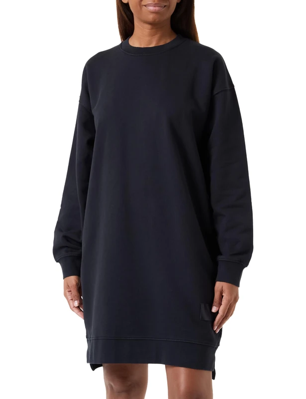 REPLAY Women's Hoodie Dress Second Life Collection, Black 098 (Black), XS