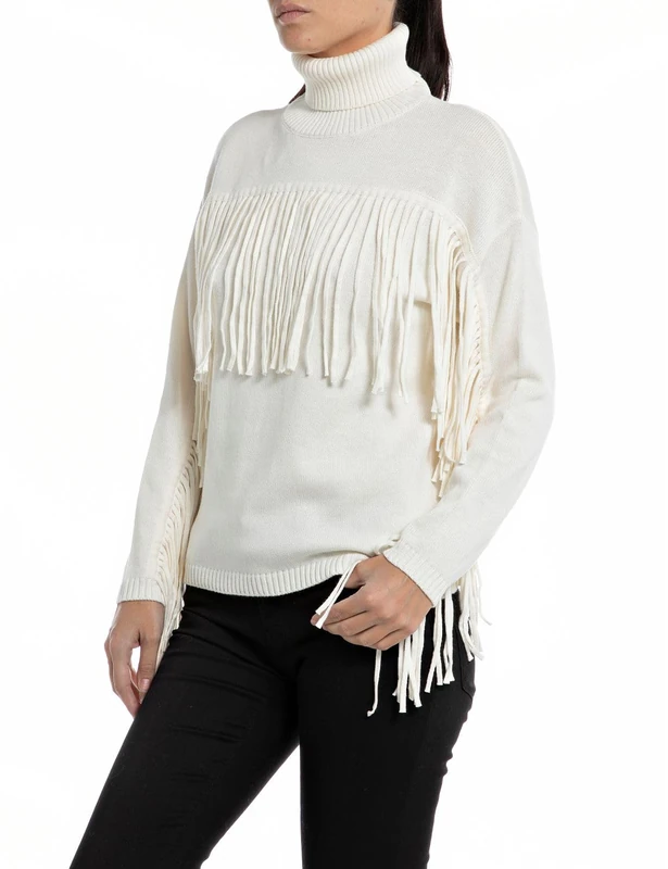 REPLAY Women's DK3557.000.G23138B Sweater, Chalk 562, XXS