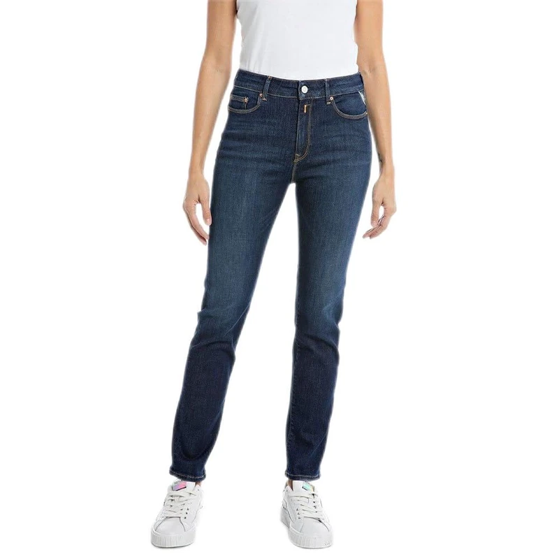 REPLAY Damen Jeans Mjla Slim-Fit, Dark Blue 007 (Blau), 30W / 32L