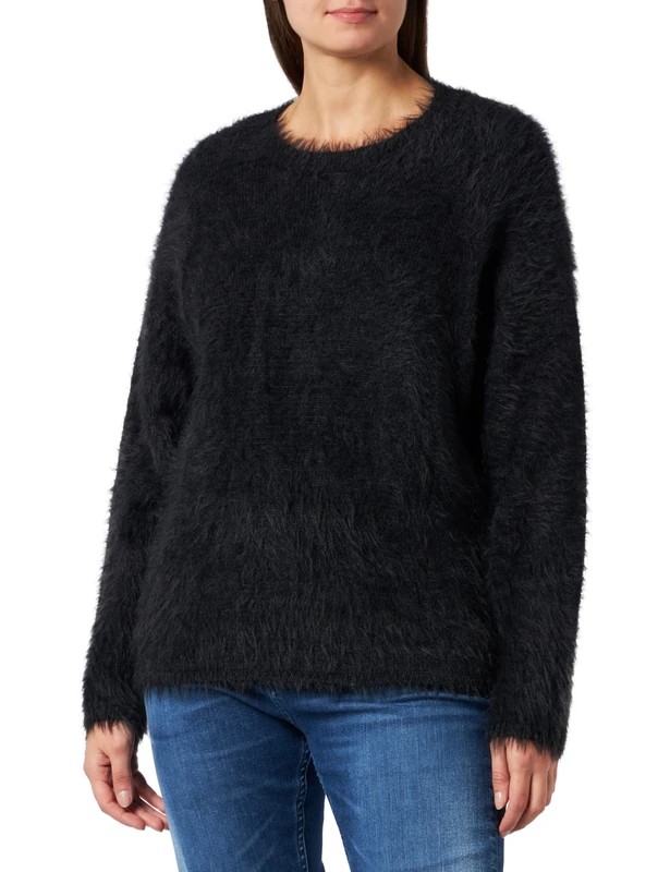 REPLAY Women's DK3572.000.G23526 Sweater, Black 098, L
