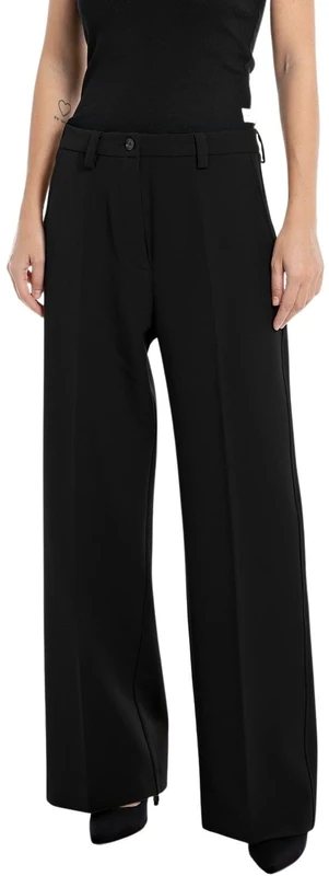 Replay women's fabric trousers with stretch, black (Black 098), 26W
