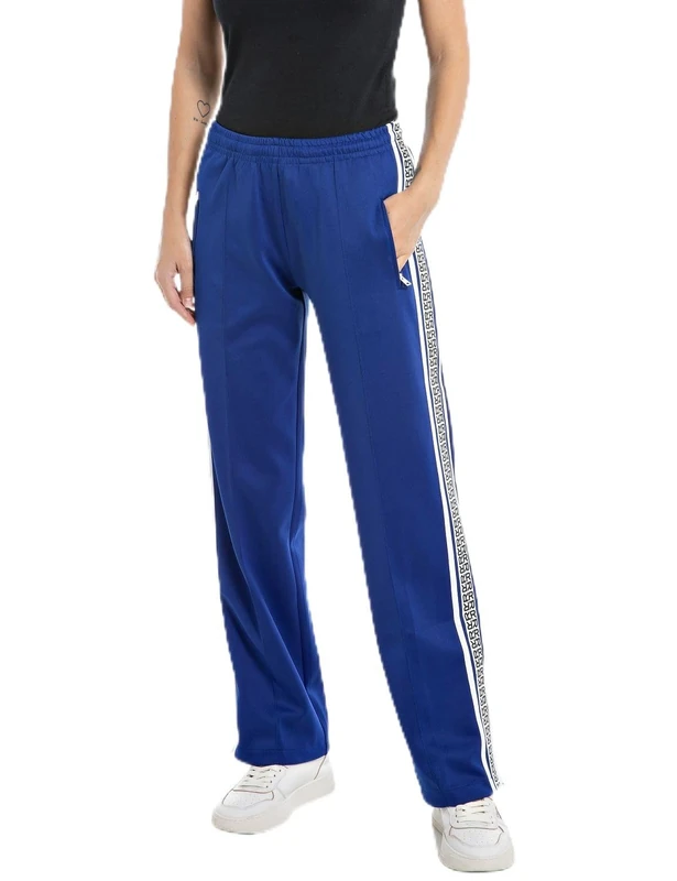 REPLAY Women's Jogging Pants All Over Print, Royal Blue 790 (Blue), L