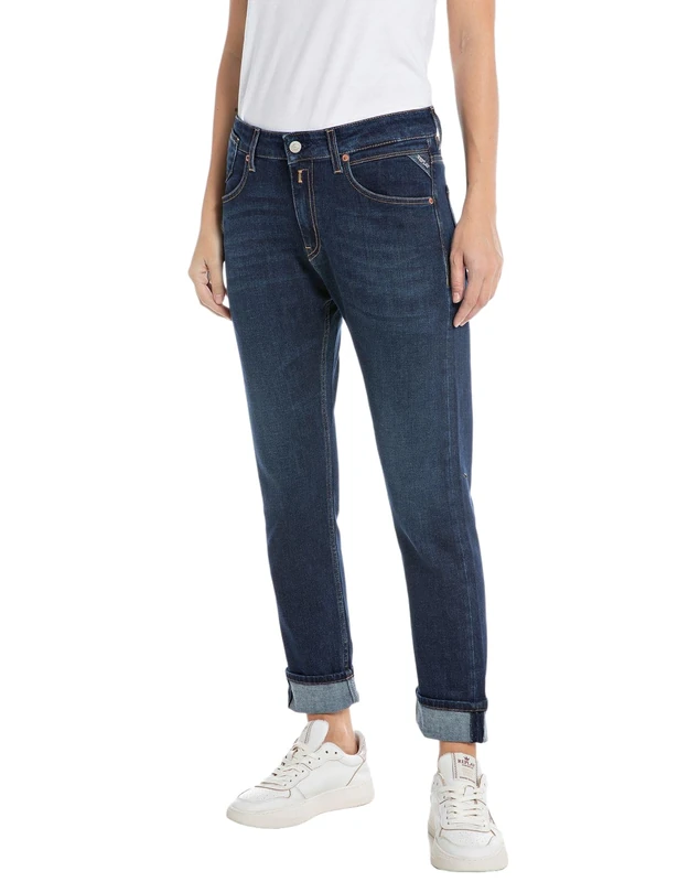 REPLAY Damen Jeans Marty Boyfit, Dark Blue 007 (Blau), 25W / 32L