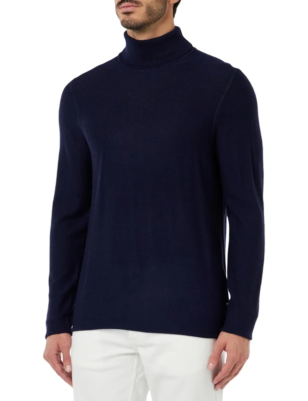REPLAY Adult UK2507 Wool Blend Sweater, Aviator Blue 082, L