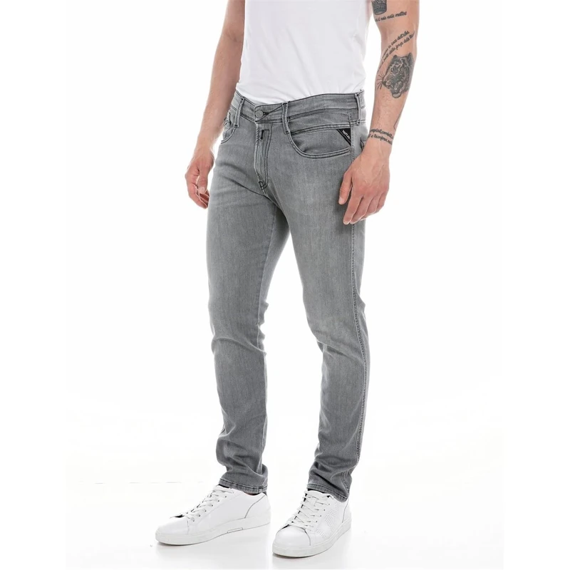 Replay Men's M914Y Anbass Hyperflex Jeans, Medium Grey 096, 30W / 36L
