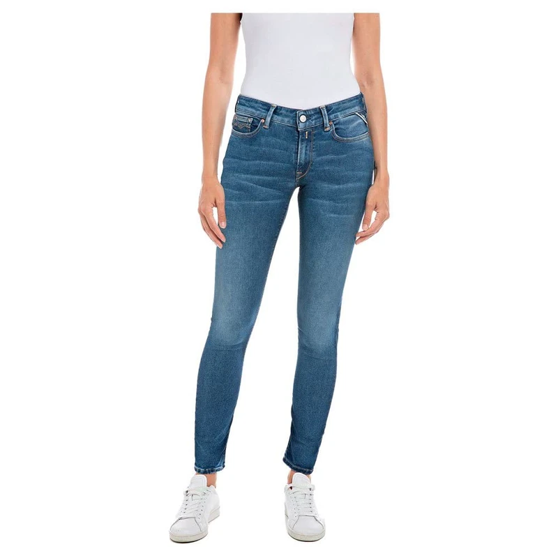 REPLAY Women's WH689 Hypeflex Stretch Denim Jeans, Medium Blue 009-2, 25W / 32L