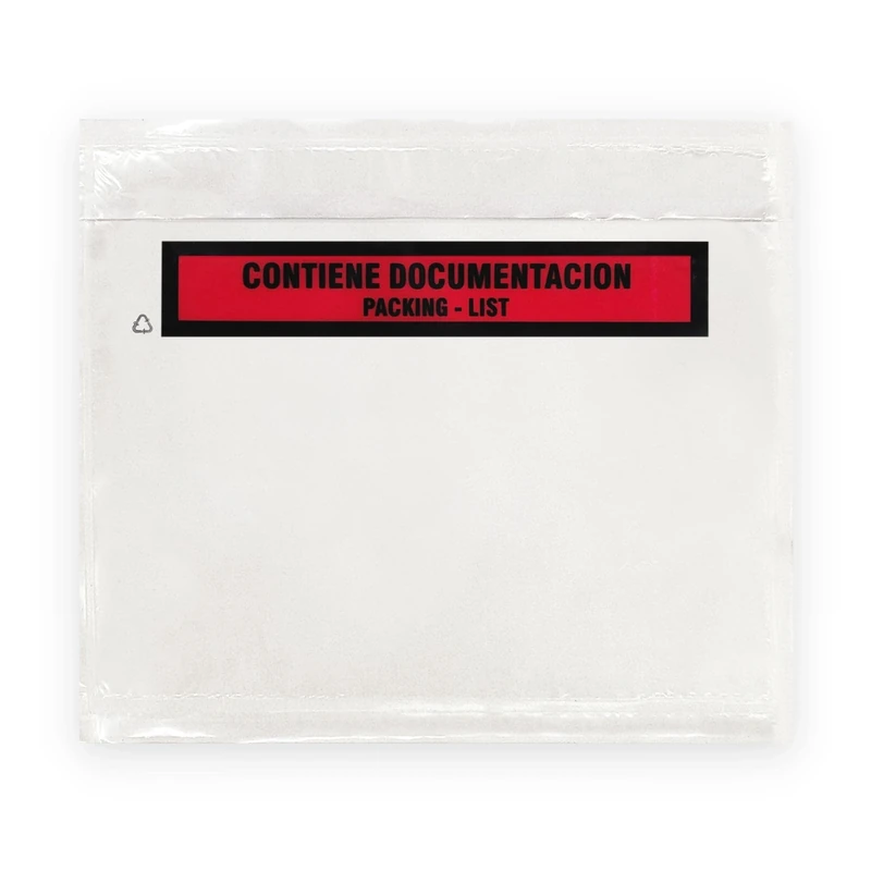 Raylu Paper® - Adhesive Document Envelopes for Packing List of Shipments. Transparent Packing Notes Bags with Strong Self-Closing. Pack of 1000 Units. (16.5 x 22.5 cm)