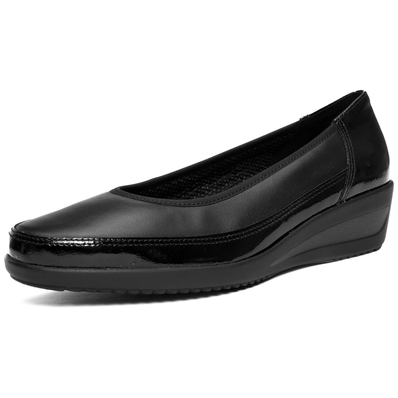 ARA Women's Zurich Ballerina, Black, 5.5 UK