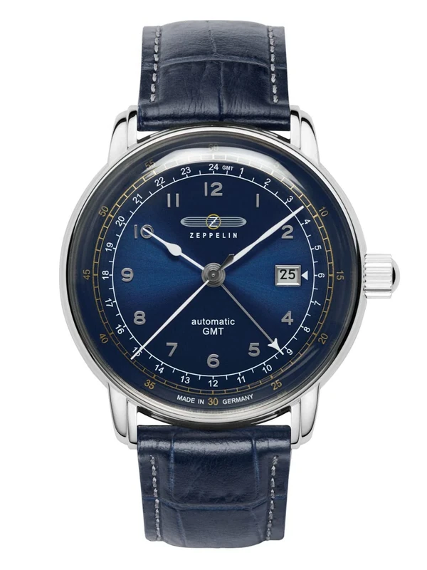 Zeppelin lz129 Mens Analogue Automatic Watch with Leather Bracelet 7668-3