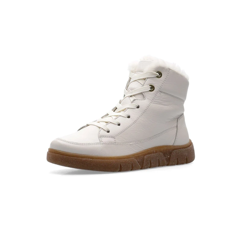 ara Women's Rome Lace-Up Ankle Boots, cream, 8.5 UK