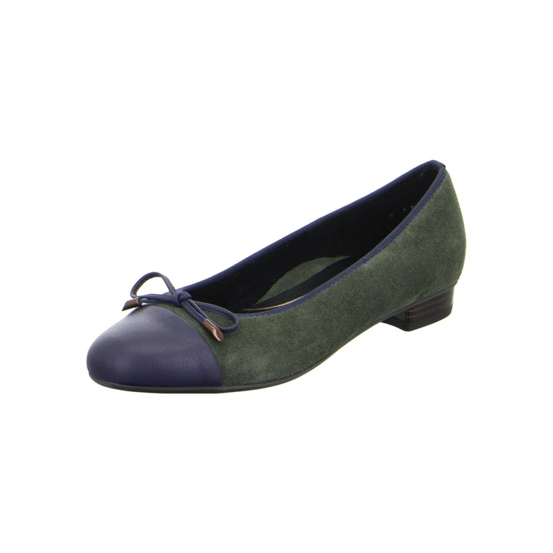ARA Women's Bari Ballet Flat, Blue Forest, 8.5 UK