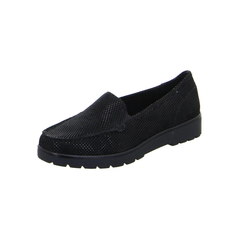 ARA Women's Dallas-hs Moccasin, Black, 40 EU Weit - Image 1
