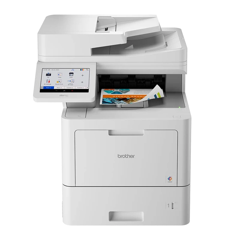Brother MFC-L9670CDN Professional Workgroup Colour Laser Printer | Advanced Print Speeds| Solutions Ready | 17.6cm Touchscreen| Super High Yield Ink Included | UK Plug