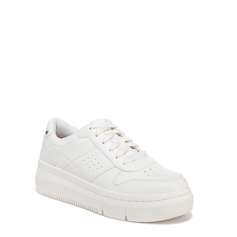 Dr. Scholl's Shoes Women's Savoy Sneaker, White Smooth, 4 UK