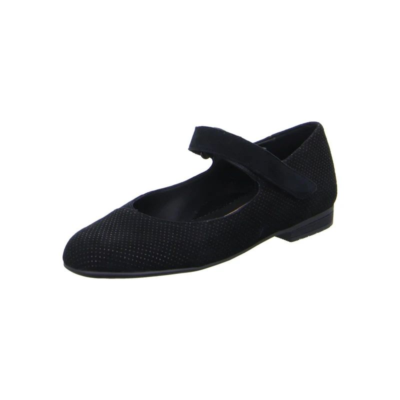 ARA Women's Sardinia Ballet Flats, Black, 6 UK