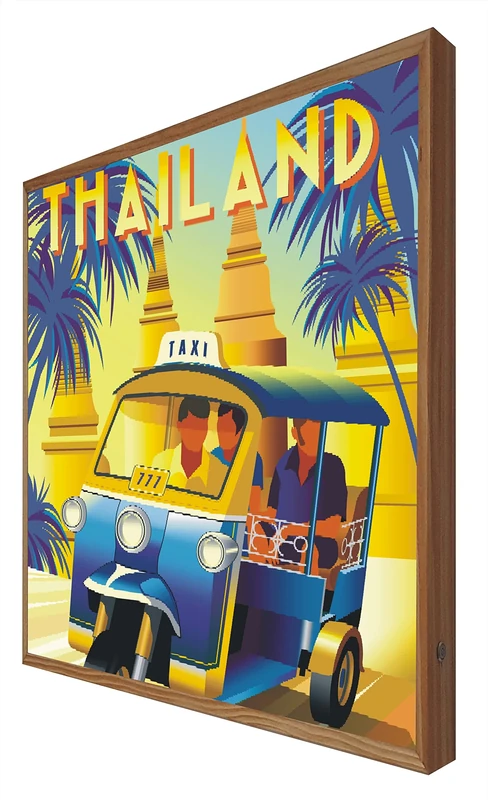 CCRETROILUMINADOS Vintage Light Up Sign with Leds Thailand: Travel Series