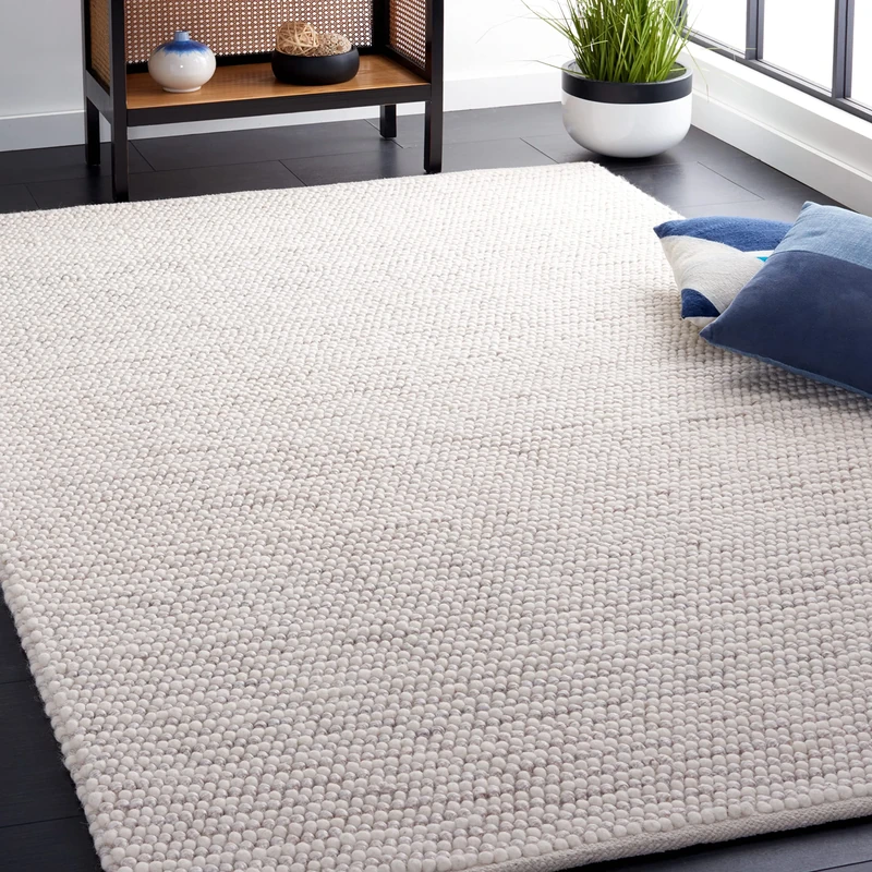 Safavieh Natural Fiber Rug for Living Room, Dining Room, Bedroom - Natural Fiber Collection, Short Pile, in Ivory, 160 x 230 cm