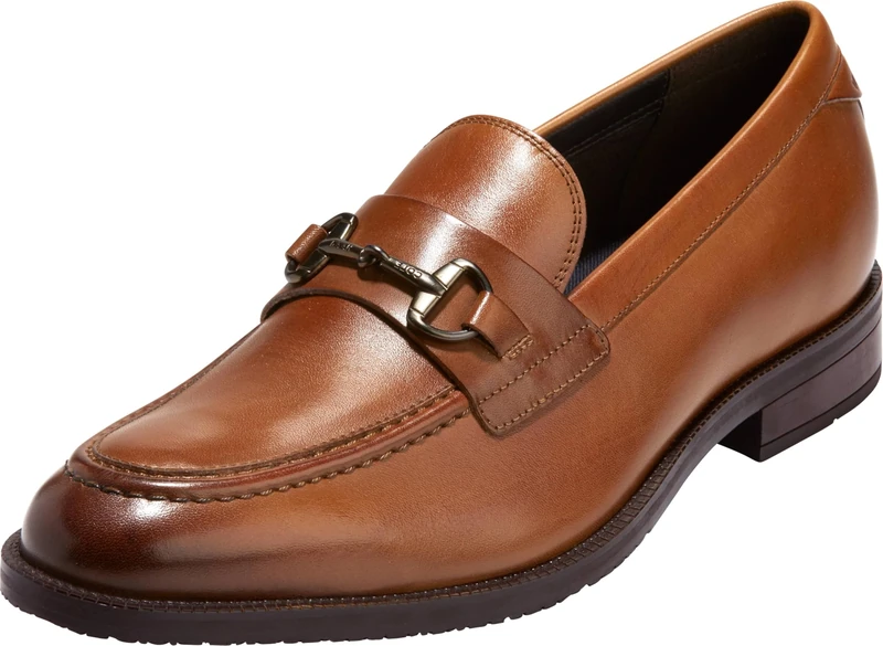 Cole Haan Womens Giana Buckle Loafers, Habana Brown, 12