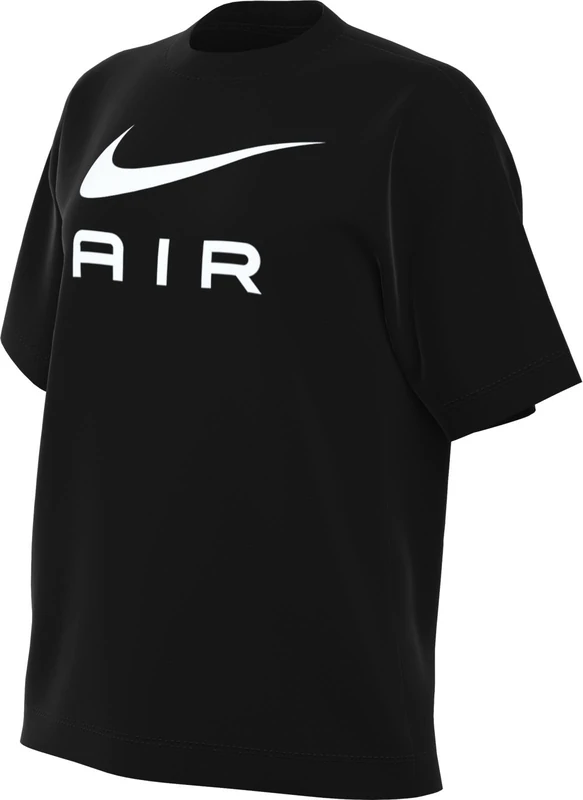 NIKE DX7918-010 W NSW TEE AIR BF T-Shirt Women's Black Size M