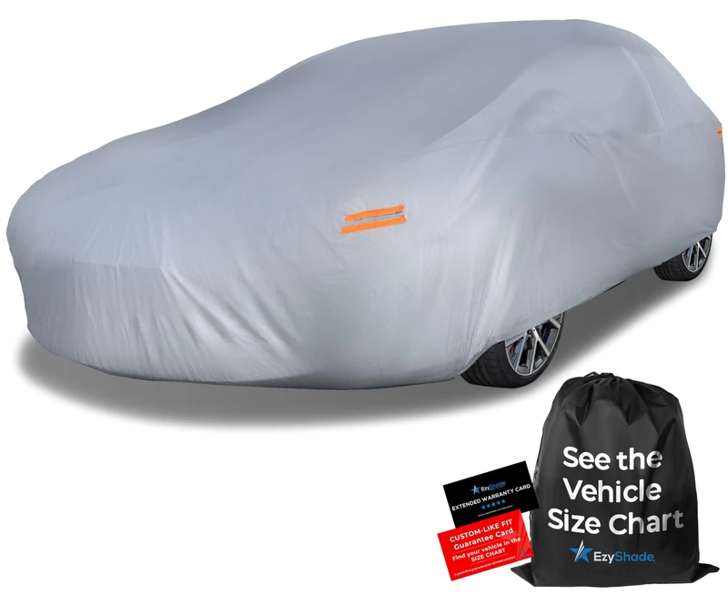 EzyShade 10-Layer Waterproof Sports Car Cover. See Size-Chart for Accurate Fit. All Weather Outdoor Covers. Camaro Challenger Firebird GTO Classic Cars Sun Snow Rain. Size C5
