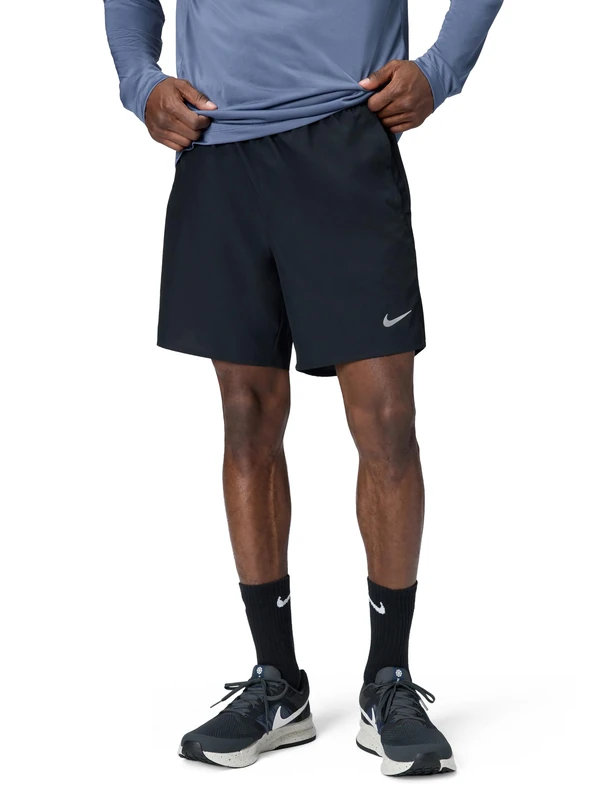 NIKE DV9357-010 M NK DF Challenger 72IN1 Short Shorts Men's Black/Black/Black/Reflective SILV Size L