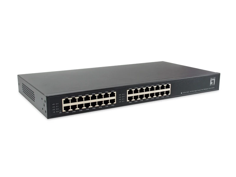 LevelOne PoE HUB POH-1620 16x GE MidSpan 19" 400W