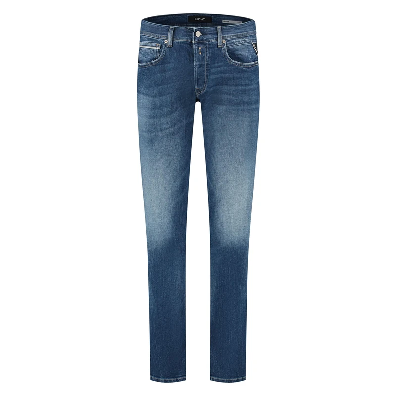 Replay Herren Jeans Grover Straight-Fit Bio, Medium Blue 009-4 (Blau), 27W / 30L
