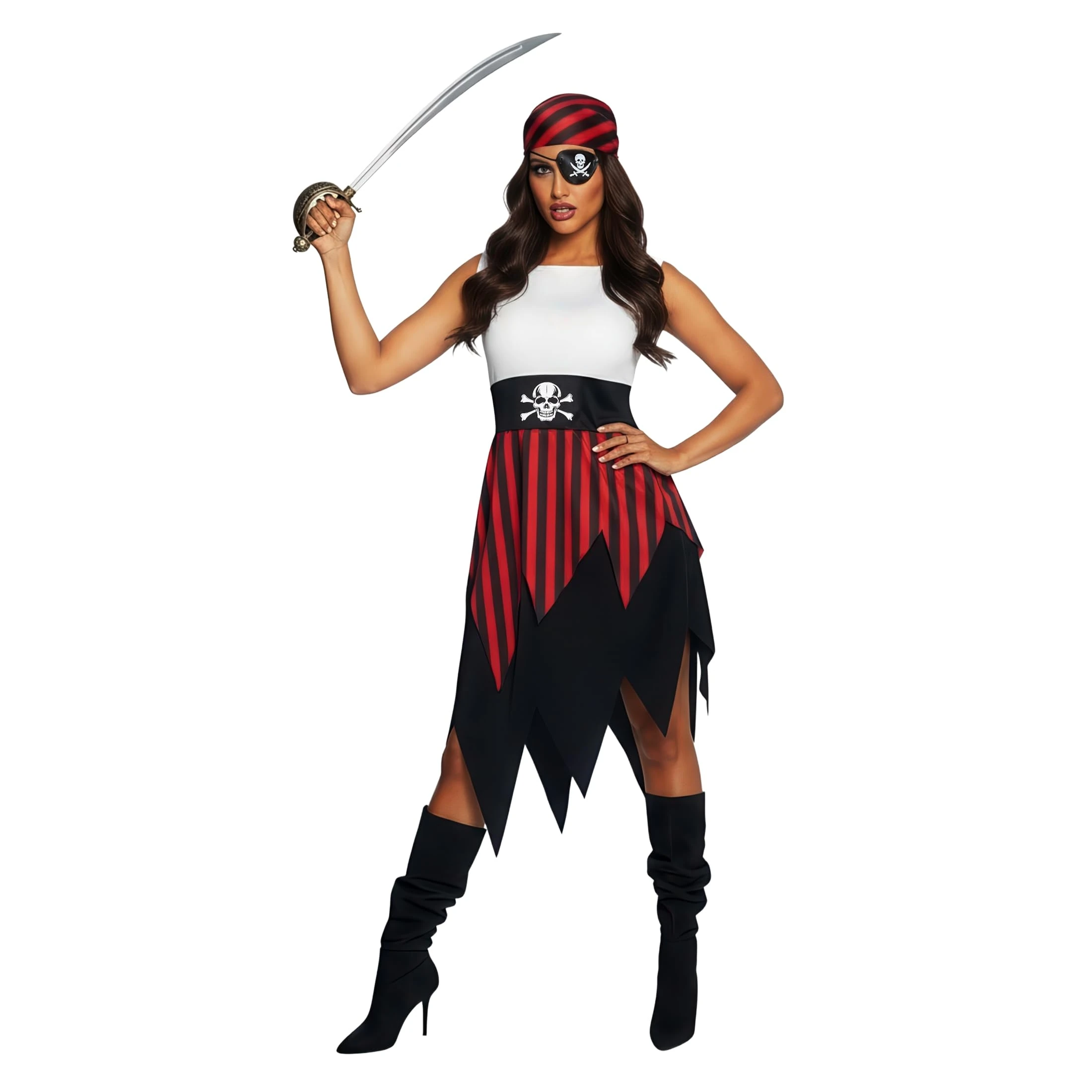 Morph Costumes Ladies Pirate Costume - Adult Women's Pirate Dress for Halloween - Fun Pirates Outfit for Women, Small
