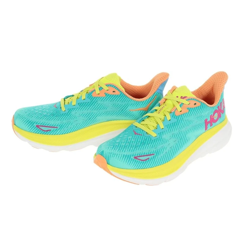 Hoka One One 1127896-CEPR W CLIFTON 9 Women CERAMIC/EVENING PRIMROSE UK 5.5