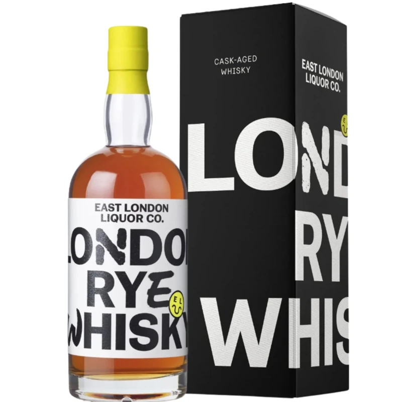 East London Liquor Company London Rye Whisky 70cl Gift Box 47% ABV