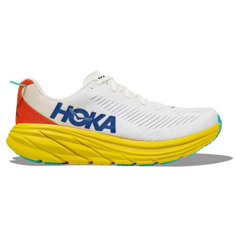 HOKA ONE ONE 1119395-WEGG M Rincon 3 Sneaker Male White/Eggnog UK 10.5 - Image 1