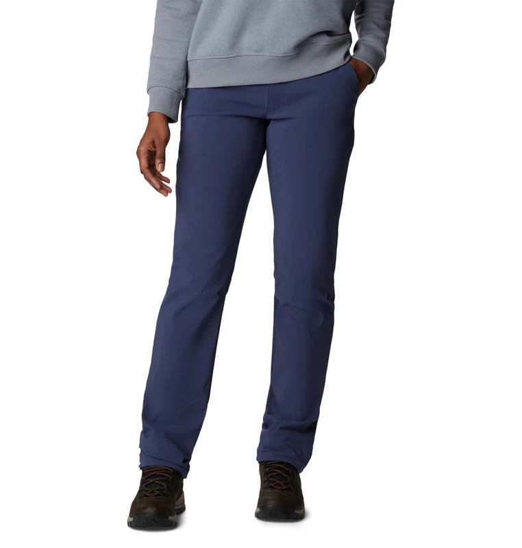 Columbia Women's Back Beauty Softshell Pant, Softshell Hiking Trousers, Nocturnal, Size 6/R