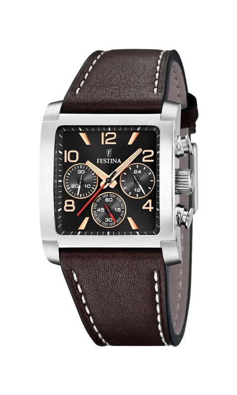 Festina F20653/4 Men's Analogue Quartz Watch with Leather Strap
