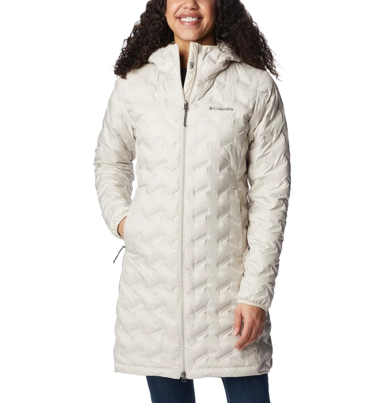 Columbia Women's Delta Ridge Long Down Jacket - Dark Stone XL