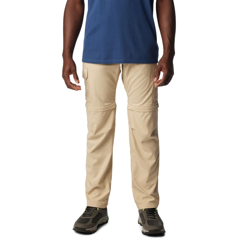Columbia Men's Silver Ridge Utility Convertible Pant, Hiking Convertible Trousers, Ancient Fossil, 32 Waist x 32 Length