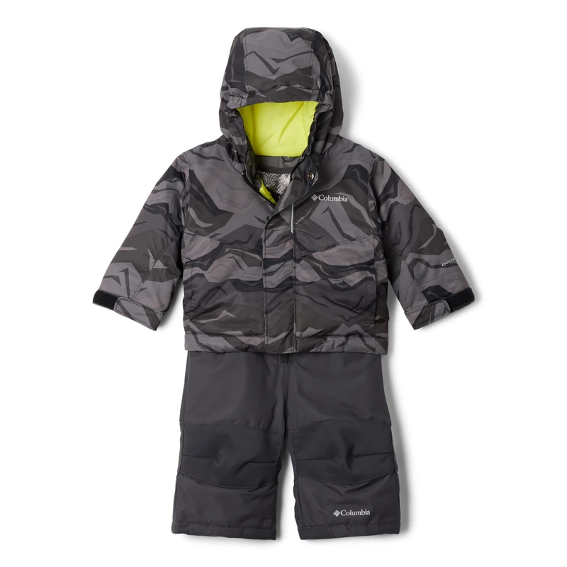 Columbia Unisex Baby Buga Set Snowsuit Romper, Black Tectonic, 6/12