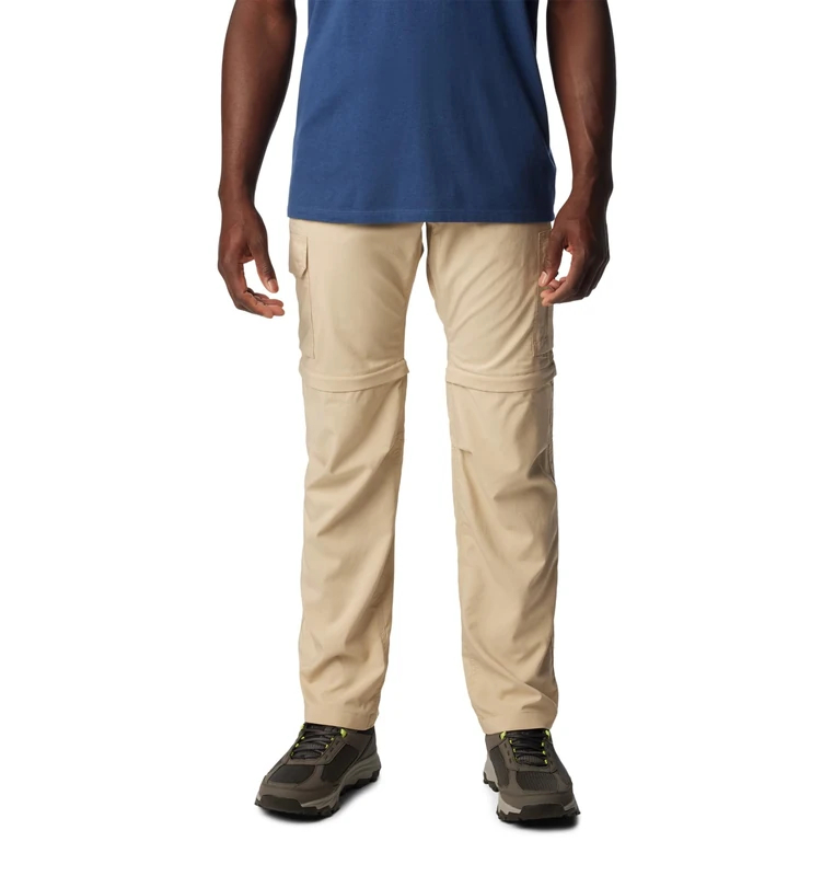 Columbia Men's Silver Ridge Utility Convertible Pant, Hiking Convertible Trousers, Ancient Fossil, 32 Waist x 30 Length