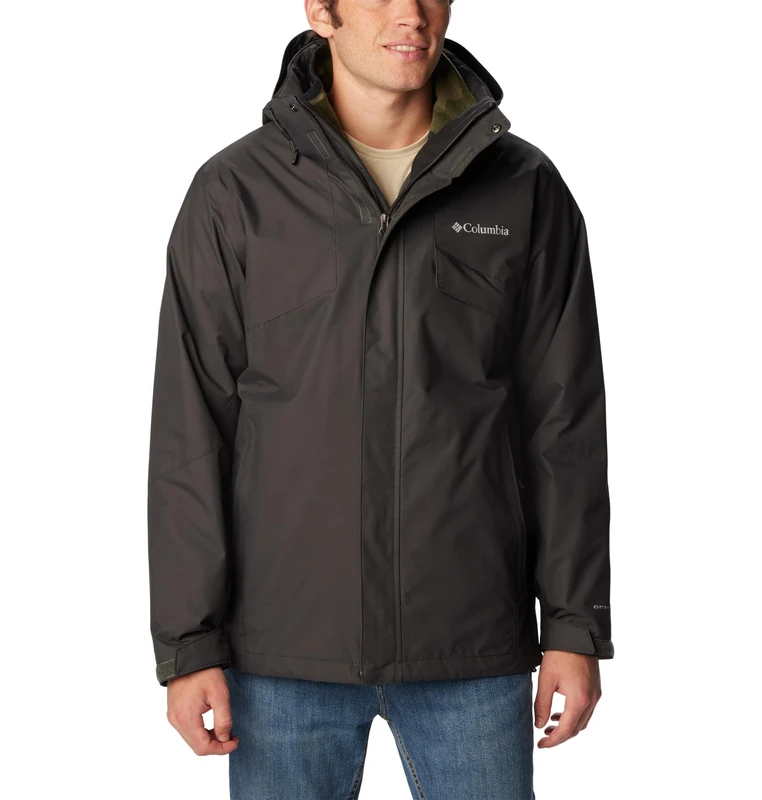 Columbia Men's Bugaboo Fleece Interchange Jacket, 3 In 1 Interchange Winter Coat, Shark, Size L