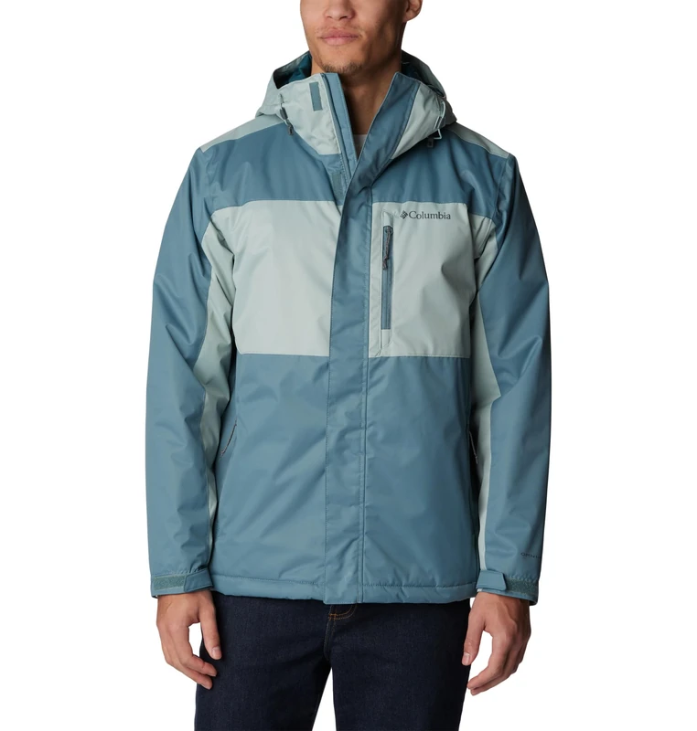 Columbia Men's Tipton Peak Insulated Jacket, Winter Jacket, Metal/Niagara, Size XL