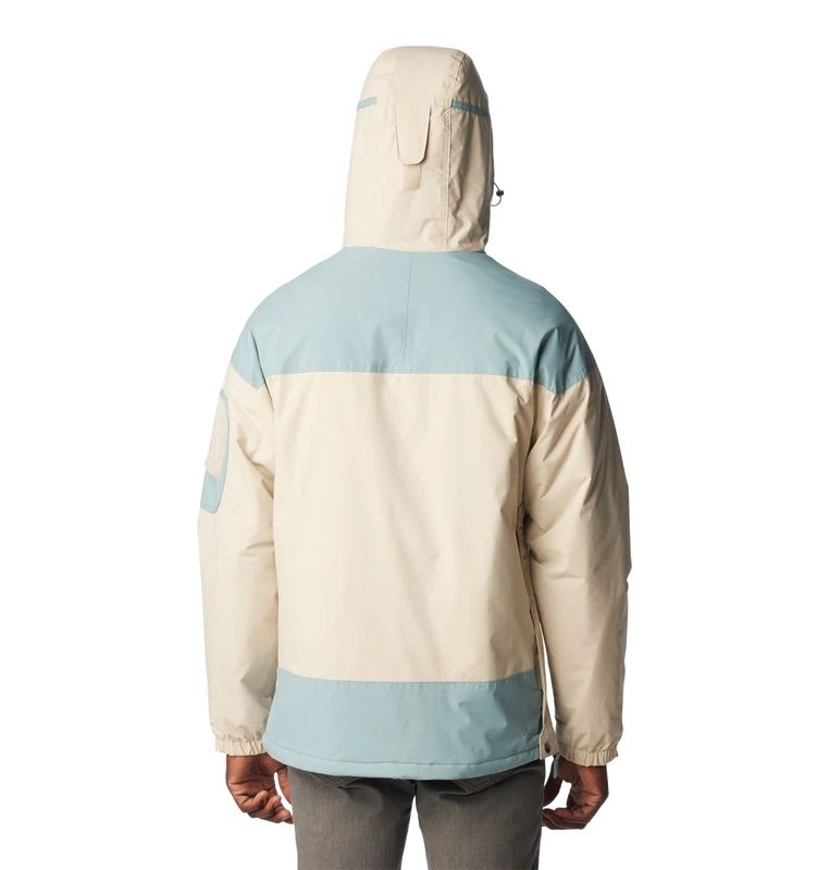 Columbia Men's Challenger Insulated Pullover, Winter pullover jacket, Dark Stone/Stone Blue, Size XXL