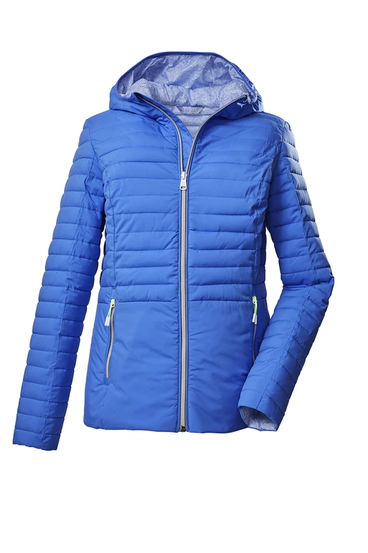 Killtec KOS 117 WMN QLTD JCKT 37928-000 Women's Hooded Jacket/Jacket in Down Look/Blue/Size 34
