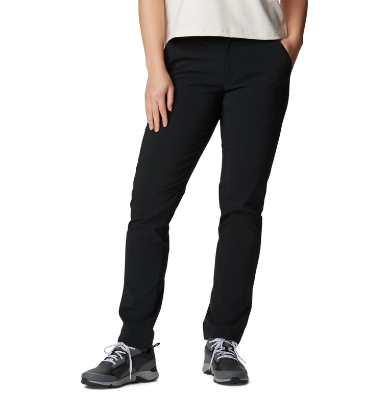 Columbia Women's Back Beauty Softshell Pant, Softshell Hiking Trousers, Black, Size 2/R