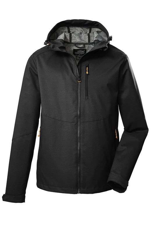 Killtec KOS 84 MN SFTSHLL JCKT 39142-000 Men's Softshell Outdoor Jacket with Hood Black S