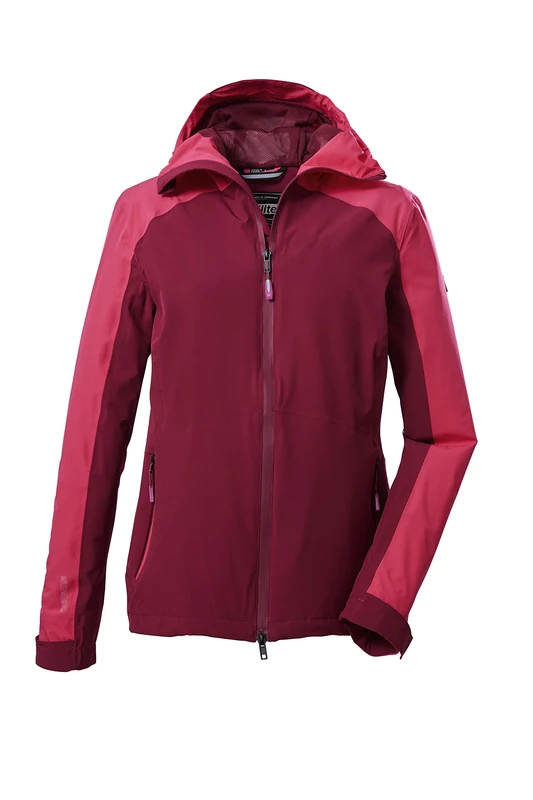 Killtec Women's Kos 30 Wmn Jacket Functional Jacket/Outdoor Jacket with Hood and Underarm Ventilation